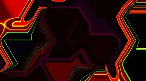Neon background. Technology concept. Neon tubes. 3d Futuristic technology. Stock Illustration