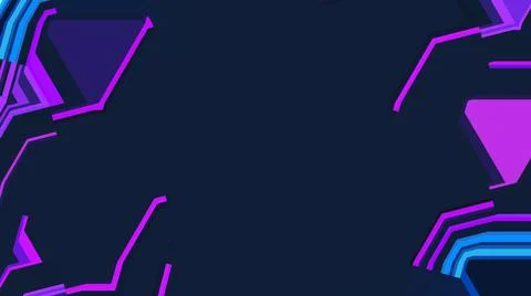 Neon background. Technology concept. Neon tubes. 3d futuristic technology. Stock Illustration