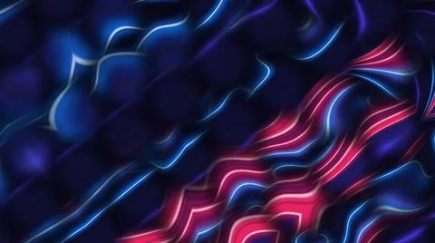 Neon background. Technology concept. Neon tubes. 3d futuristic technology. Stock Illustration