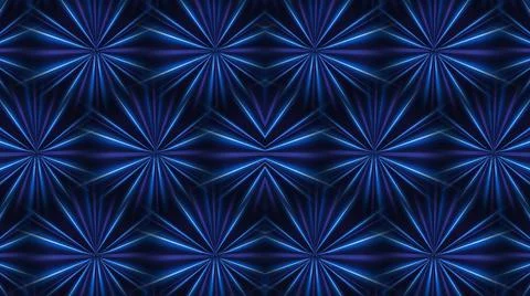 Neon background. Technology concept. Neon tubes. 3d floral design. Stock Illustration