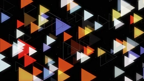 Neon Background Trigon Duz 06 Stock Footage 155650965