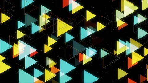 Neon Background Trigon Duz 07 Video stock 155650983