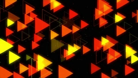 Neon Background Trigon Duz Orange Video stock 155650904