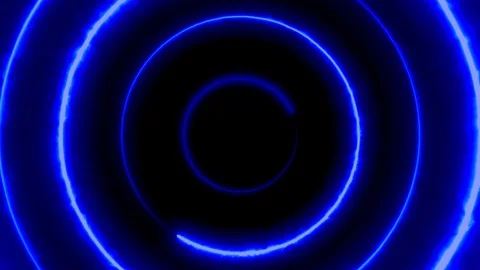 Neon bakcground flying through edless glowing rotating neon triangles creating a Vídeo Stock 119585430