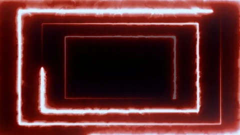 Neon bakcground flying through edless glowing rotating neon rectangle creating a Stock Footage 127223600