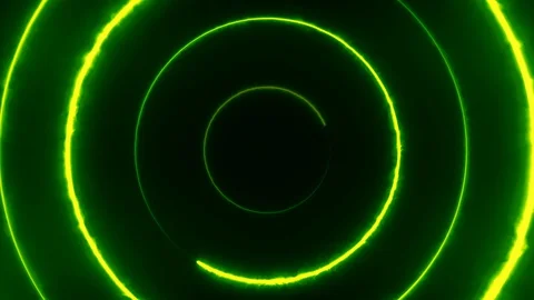 Neon bakcground flying through edless glowing rotating neon triangles creating a Stock Footage 128499889