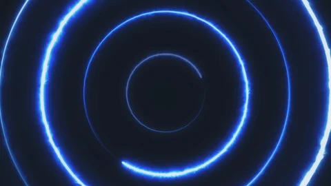 Neon bakcground flying through edless glowing rotating neon triangles creating a Stock Footage 128842851