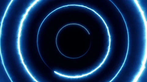 Neon bakcground flying through edless glowing rotating neon triangles creating a Stock Footage 132265262