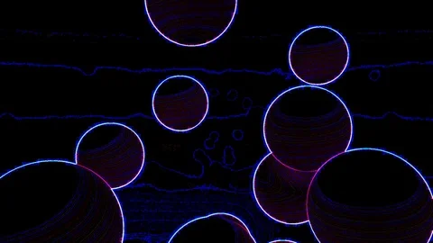 Neon balls Stock Footage 99563293
