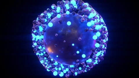 Neon Balls VJ Loop Stock Footage 127400999