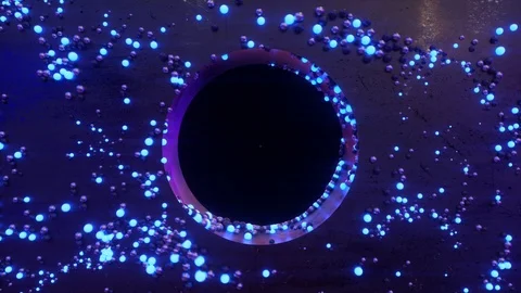 Neon Balls VJ Loop Stock Footage 127401801