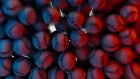 Neon Baseball Transition Red Blue Stock Footage 324805958