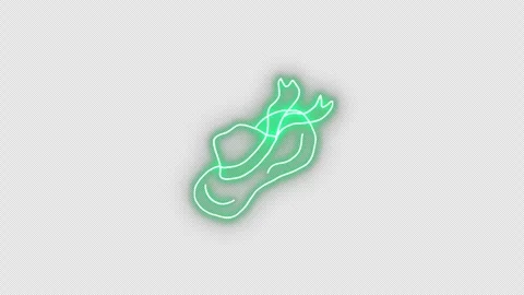Neon beach hat stickers Video stock 306311099
