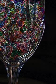 Neon beads Stock Photos