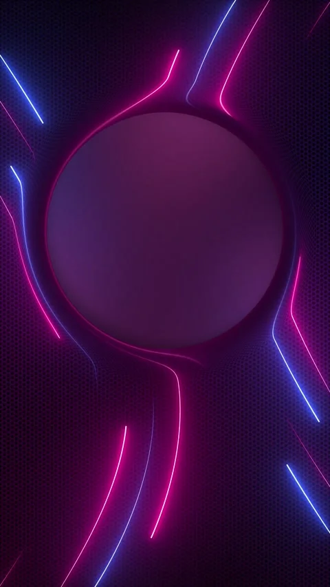 Neon Beams Gaming Technology Background with Copy Space Stock Footage 327920567