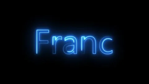 Neon Benin is the CFA Franc BCEAO icon animated video Stock Footage 294532300