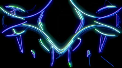 Neon Biohazard Tunnel Stock Footage 326716307