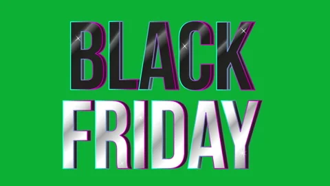 Neon Black Friday 3D Text Video stock 255986572