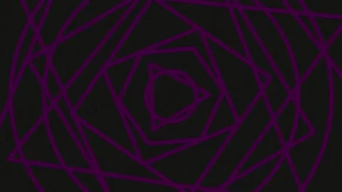 Neon blue abstract digital data pattern with geometric concentric circles b.. Stock Footage 342159387
