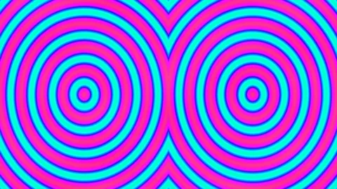 Neon blue and green hypnotic circle wave pattern background abstract design Stock Footage 336506452
