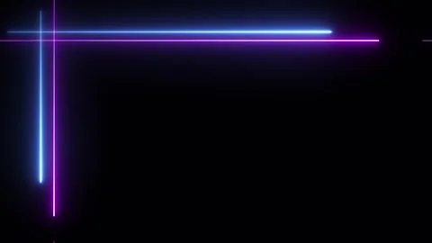 Neon blue and purple frame animation seamless loop, intros, tech background 動画素材 335630563