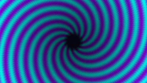 Neon Blue and Purple Hypnotic Spiral Rotating Background loop 스톡 동영상 345554850