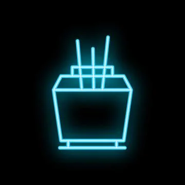 Neon blue aroma lamp diffuser for aromatherapy relaxing treatment Stock Illustration