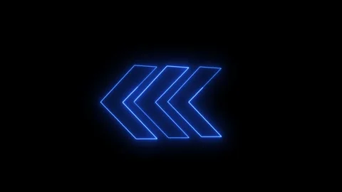 Neon blue arrow motion graphics animation Vidéo 330558756