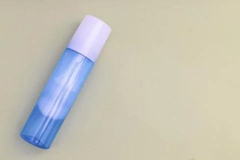 Neon blue bottle Stock Photos