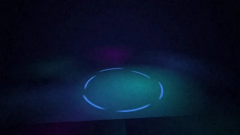 Neon blue circle rotating seamless loop motion background Stock Footage 344972006