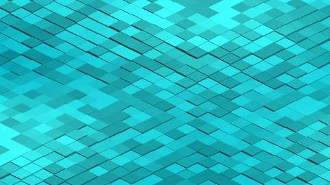 Neon Blue Cubes Seamless Looping 3D Digital Background 스톡 동영상 345556513