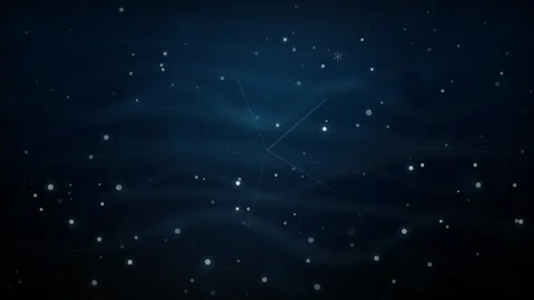 Neon Blue Curved Lines Loop - Futuristic Elegant Glow Backdrop Stock Footage 344033312