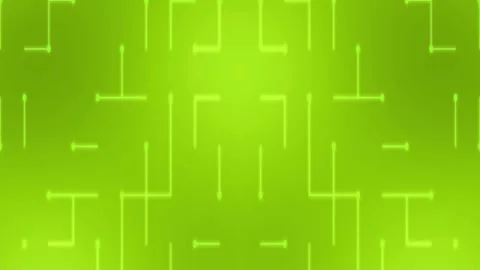 Neon Blue Digital Puzzle Path Connecting Nodes on Gradient Background Stock Footage 336259140