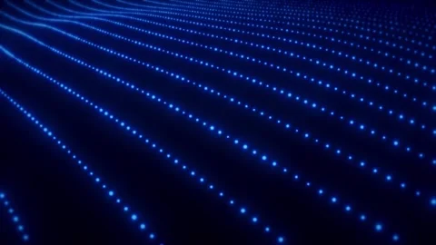 Neon blue dots Stock Footage 284976787