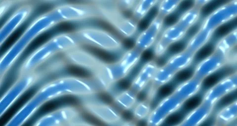 Neon blue glossy 3D rendered wave surface Ilustração Stock