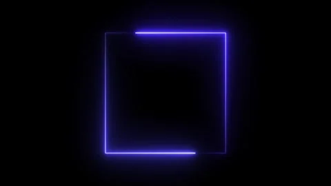 Neon blue glow light frame animated footage. Stockbeeldmateriaal 331897238