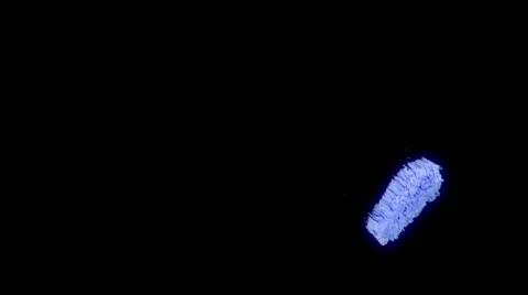 Neon Blue Glowing In The Dark Paint Swipe - 10 Stock Footage