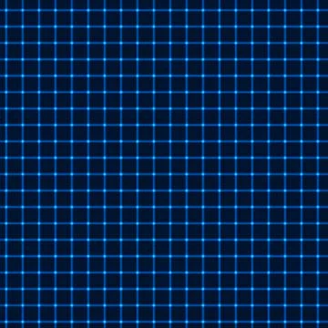 Neon blue grid pattern on black background Stock Illustration