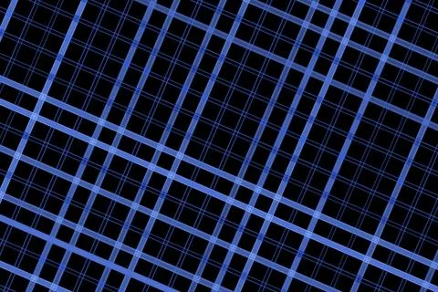 Neon blue grid pattern on dark background Illustrazione stock