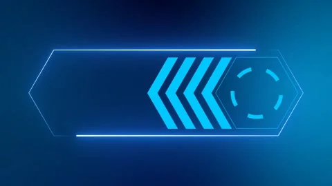 Neon Blue Progress Bar Animation Loop Stock Footage 317248248