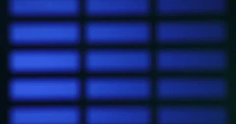 Neon blue rectangular grid on dark futuristic tech background イラスト素材