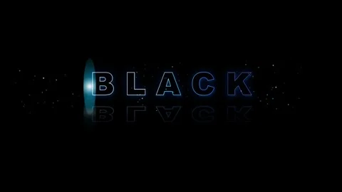 Neon blue text black sign with glowing orb animation moving across dark spa.. Stock Footage 344651492