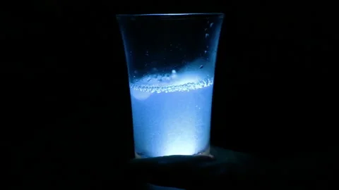 Neon Blue Water Stock Footage 221194249