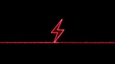 Neon Bolt icon Animation. Flash neon sign. Charge flash icon. Battery charg.. Stock Footage 305301592