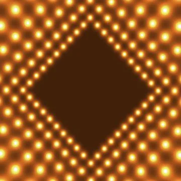 Neon Border with Light Effects Stock Illustration