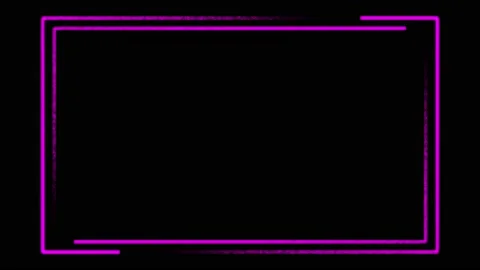 Neon border rectangular pink glowing background - seamless animation loop 스톡 동영상 130311791