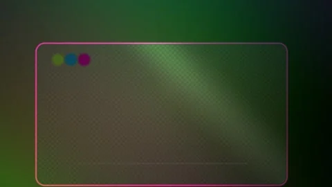 Neon bordered Glassmorphism Ui Frame with Color changing Border for Tech Pr.. Stock Footage 343735655