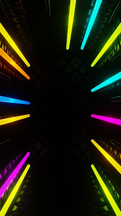 Neon box for decorating holidays Stock Footage 209539404