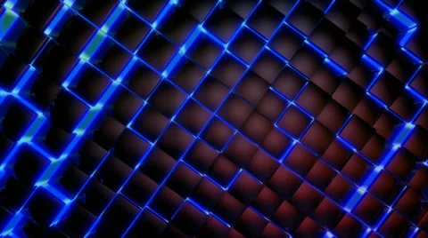 Neon box glossy Stock Footage 32508211