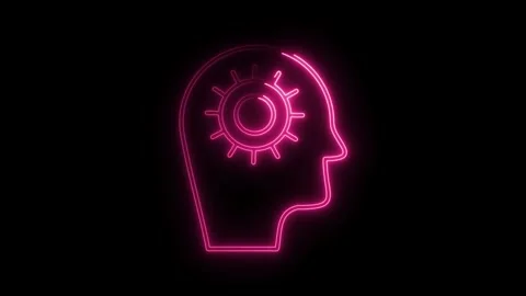 Neon brainstorming concept idea generation mindset innovation and mental pr.. Stock Footage 308903351